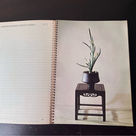 Vintage 1973 Unused Daily Planner Calendar "The Ikebana & Bonsai" -Masterpieces - Picture 7 of 10